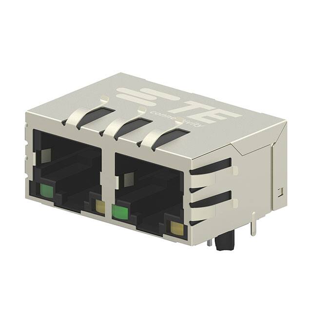 5-2301996-8 CONN JACK 2PORT 1000 BASE-T PCB