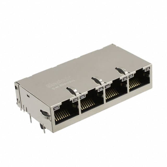 0826-1X4T-43-F CONN JACK 4PORT 1000 BASE-T PCB