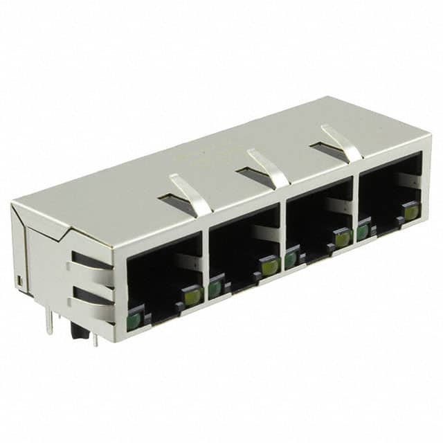 JXD0-4015NL CONN JACK 4PORT 1000 BASE-T PCB