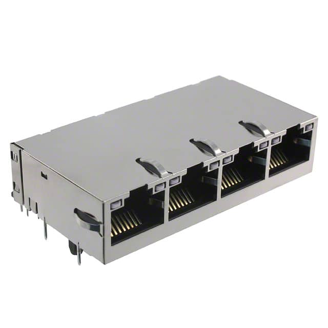 0826-1A4T-23-F CONN JACK 4PORT 1000 BASE-T PCB