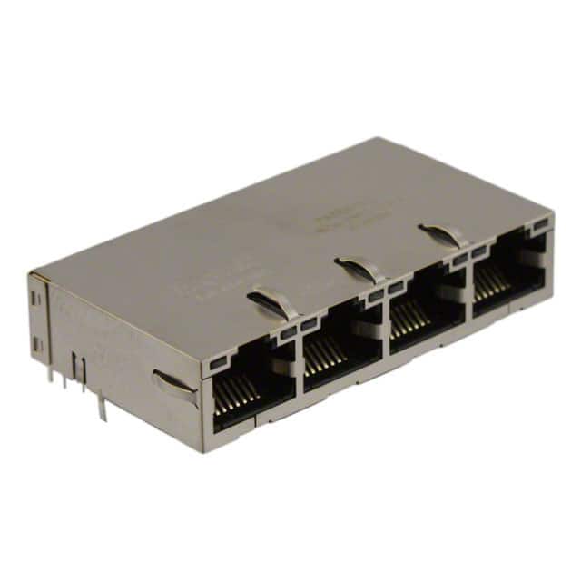L826-1X4T-23-F CONN JACK 4PORT 1000 BASE-T PCB