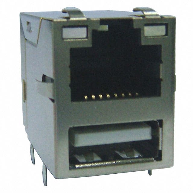 ARJU21A-MCSA-AD-B-EMU2 CONN JACK 1PORT 100 BASE-TX PCB