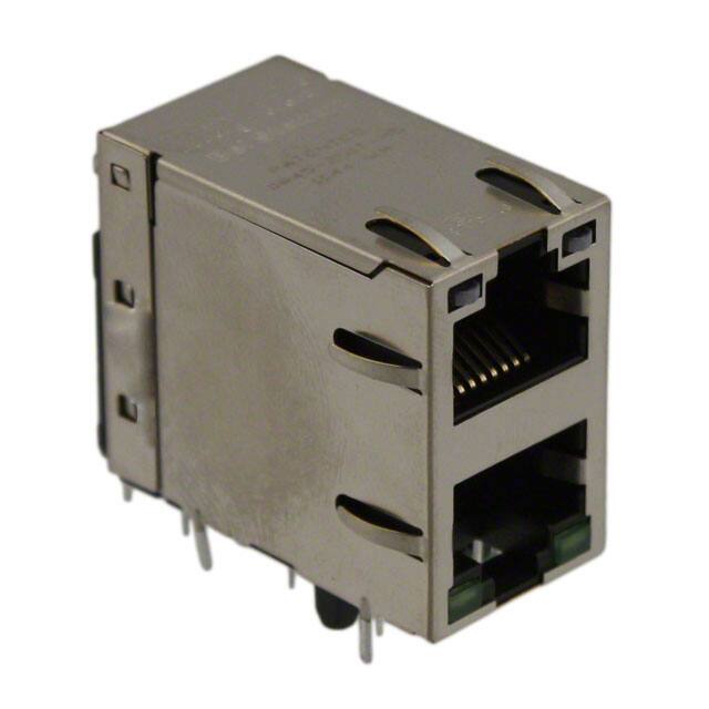 0845-2G1T-H5 CONN JACK 2PORT 100 BASE-T PCB
