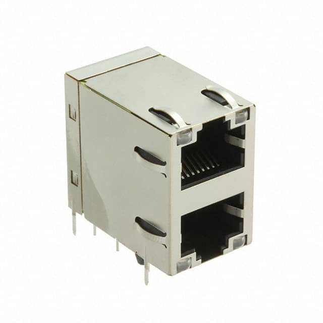 0895-2C1R-GK CONN JACK 2PORT 1000 BASE-T PCB