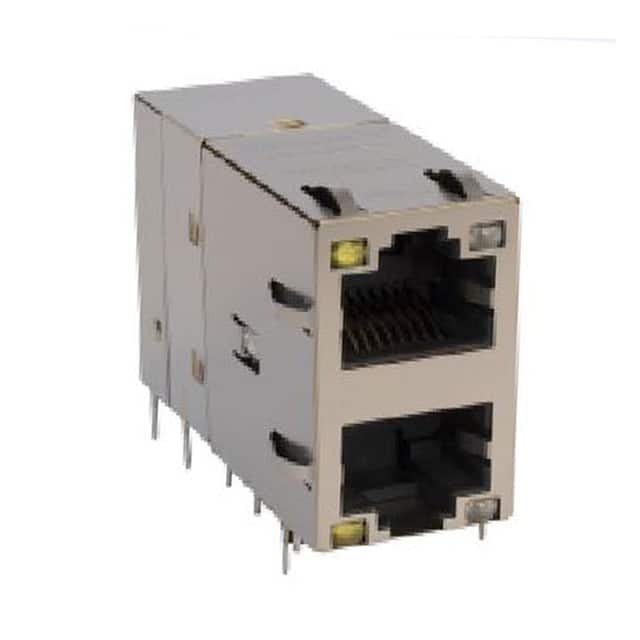 G23-21YR-010 CONN JACK 2PORT 10G BASE-T PCB