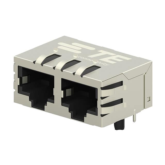 5-2301996-2 CONN JACK 2PORT 100 BASE-T PCB