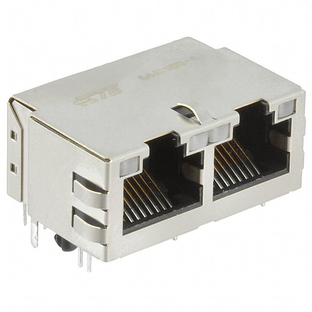 6610005-6 CONN JACK 2PORT 1000 BASE-T
