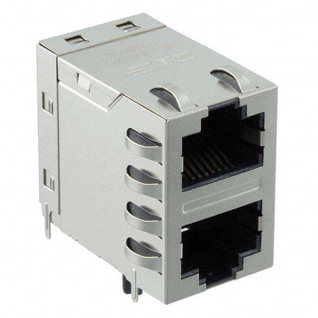 2301997-4 CONN JACK 2PORT 1000 BASE-T PCB