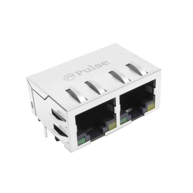 JXR8-1001NL CONN JACK 2PORT 100 BASE-T PCB