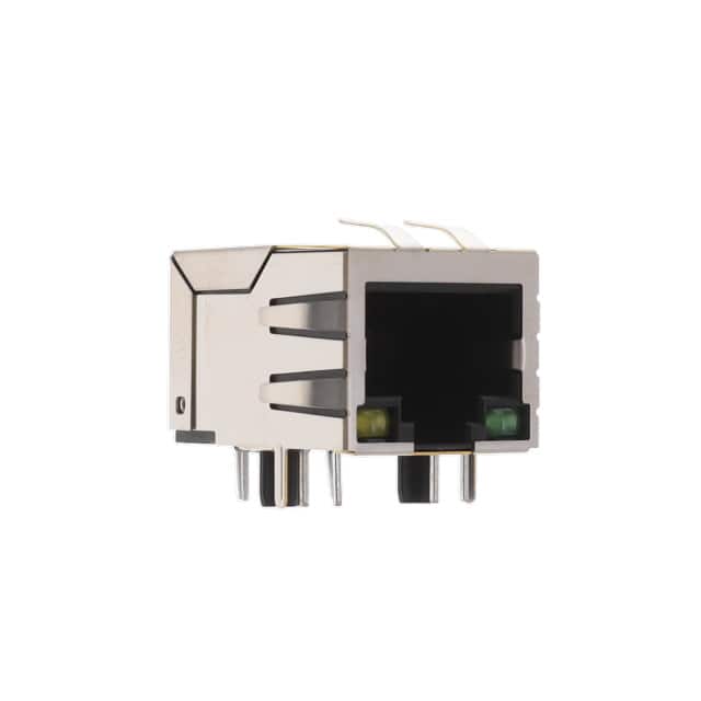 MTJ-88TX1-FSP-PG-LG-M4 MODULAR JACK 8P8C RA SG BK SHLD