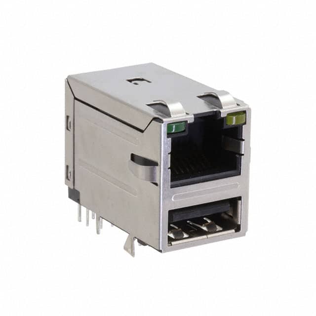 MTJ-USB-88JX1-FS-PG-LH-M49 RJ+USB2.0,1000M,WITH LED