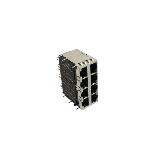 MTJG-8-88JX1-V-FSG-PG-L16-M310C GANGED 8 POSITION MODULAR JACK,