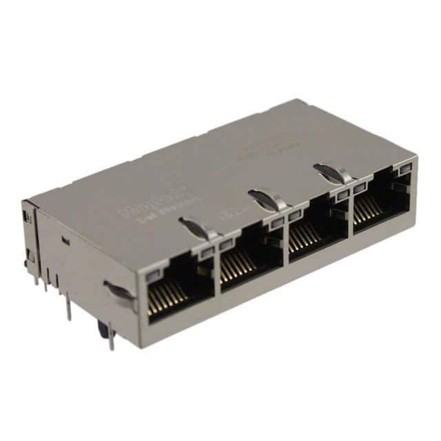 0826-1G4T-23-F CONN JACK 4PORT 1000 BASE-T PCB