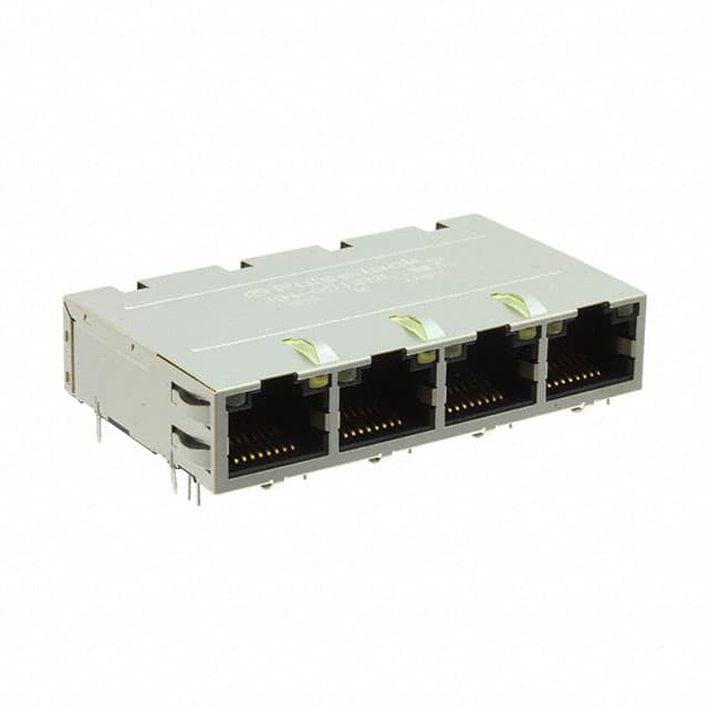 J1N-0013NL CONN JACK 4PORT 100 BASE-TX PCB