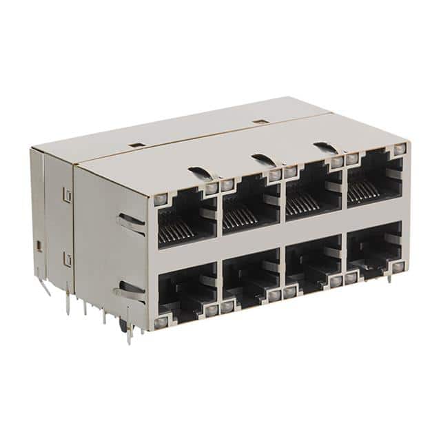 0895-2C4R-GK CONN JACK 8PORT 1000 BASE-T PCB