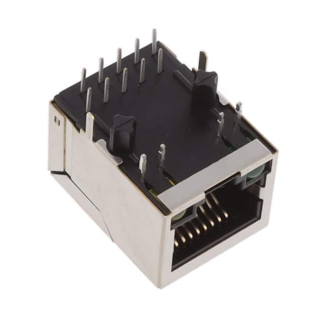 MTJ-88TX1-FSD-LH1-M47C1 MODULAR JACK, SHIELDED, LED'S