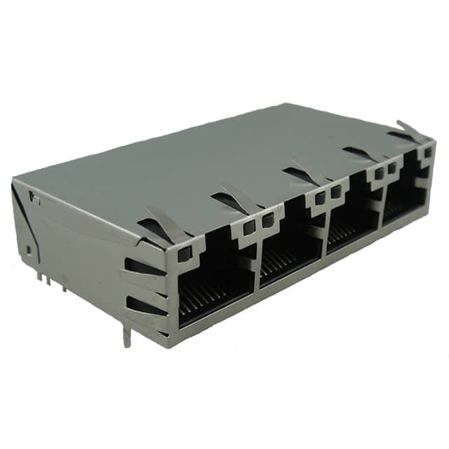 RJMG214034430NR CONN JACK 4PORT 1000 BASE-T PCB