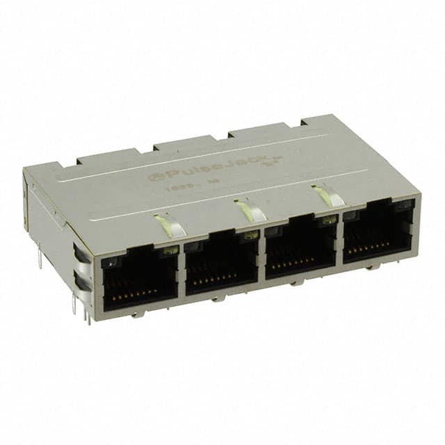 J1N-0008NL CONN JACK 4PORT 1000 BASE-T PCB