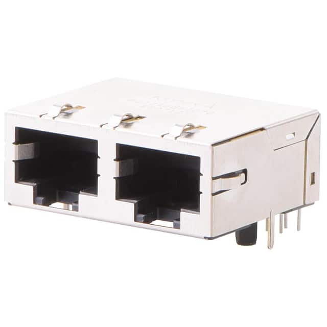 KQG-02A-0-GK2-070 CONN JACK 2-PORT 5G BASE-T PCB