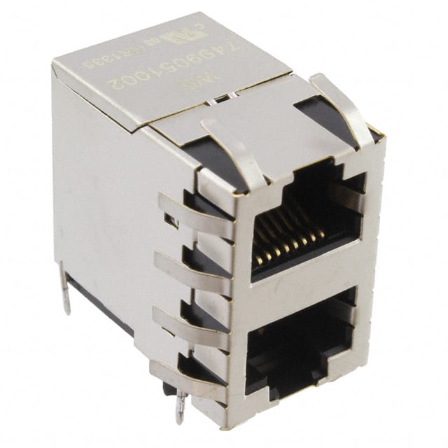 7499051002 CONN JACK 2PORT 100 BASE-T PCB