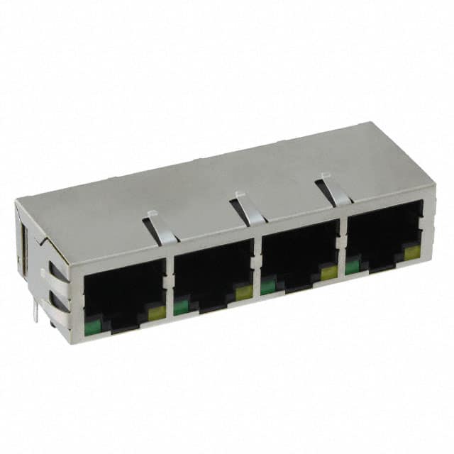 JX80-0022NL CONN JACK 4PORT 100 BASE-TX PCB