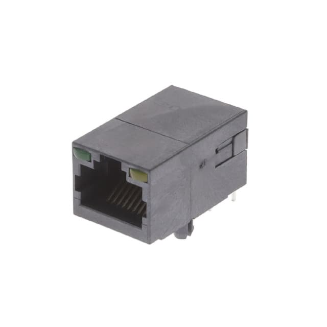 MTJ-88SX1-LH-M204-HT MODULAR JACK 8P8C RA SG BK L