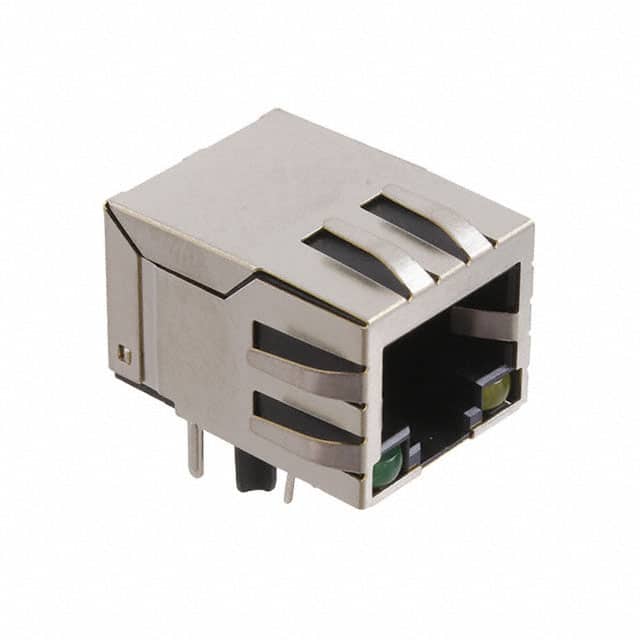 MTJ-88TX1-FSD-PG-LH-M4 MODULAR JACK, SHIELDED, PANEL GR