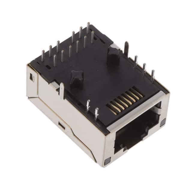 MTJ-88SUX1-FS-VL28-M186C-WOT MODULAR JACK, SHIELDED, LED'S