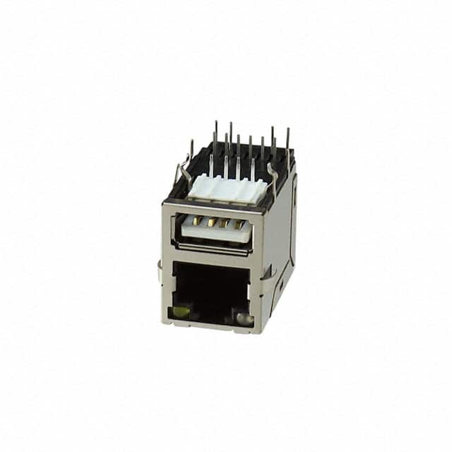 MTJ-USB-88JX1-FS-PG-LL-M41 MODULAR JACK 8P6C + 1PORT USB A