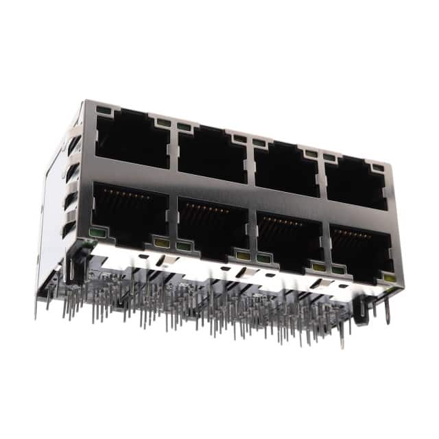 ARJM24A1-547-AB-EW2 CONN JACK 8PORT 1000 BASE-T PCB
