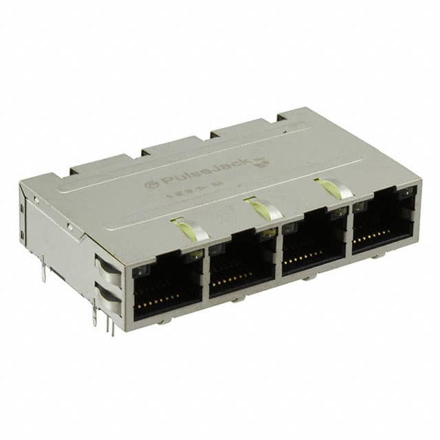 J1N-0003NL CONN JACK 4PORT 1000 BASE-T PCB