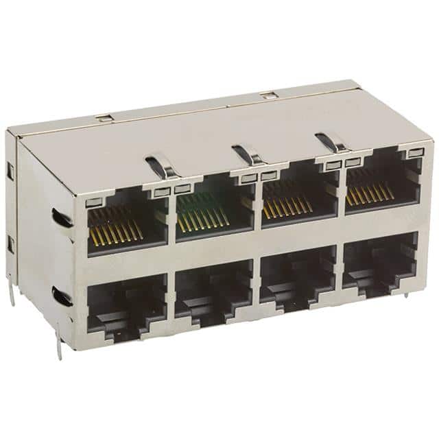 0854-2X4R-66-F CONN JACK 8PORT 1000 BASE-T PCB