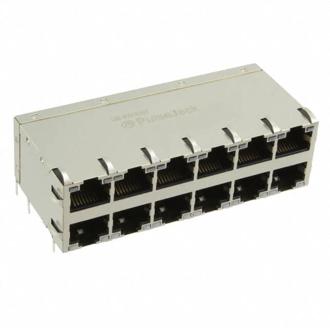 J0B-0366NL CONN JACK 12PORT 1000 BASE-T PCB