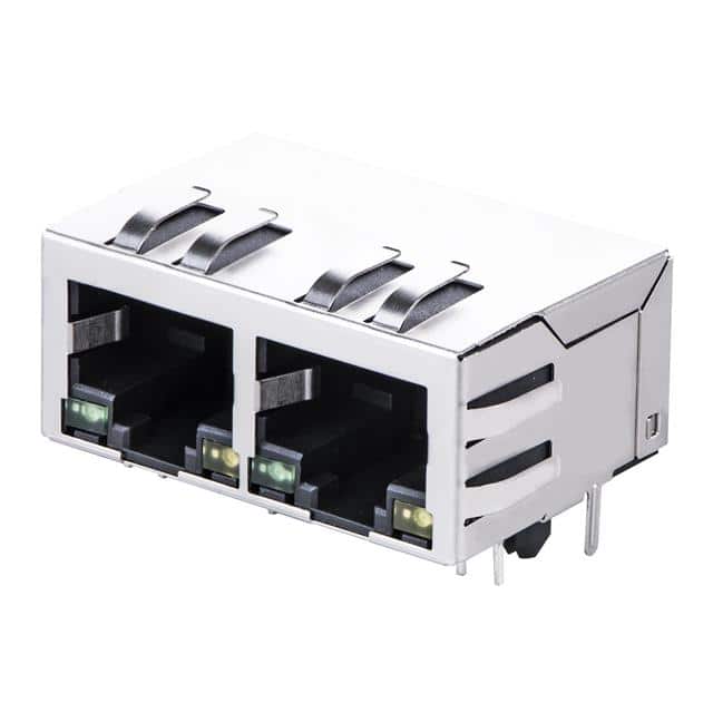 KRG-02P-4-D22-110 CONN JACK 2PORT 10/100BASE-T PCB