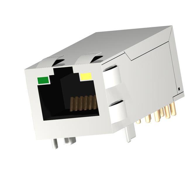 SCNRJ-1212GGMSEGY-073FSORTH RJ45 JACK SHIELDED SIDEENTRY