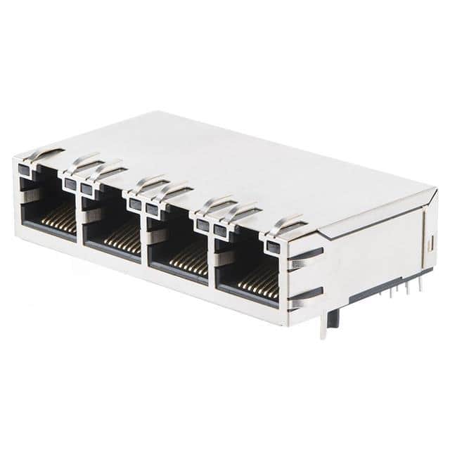 KRH-04T-4-D12-1D0 CONN JACK 4PORT 10/100BASE-T PCB