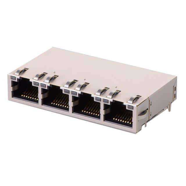 KRH-04F-V-SS5-679 CONN JACK 4-PORT 10G BASE-T PCB