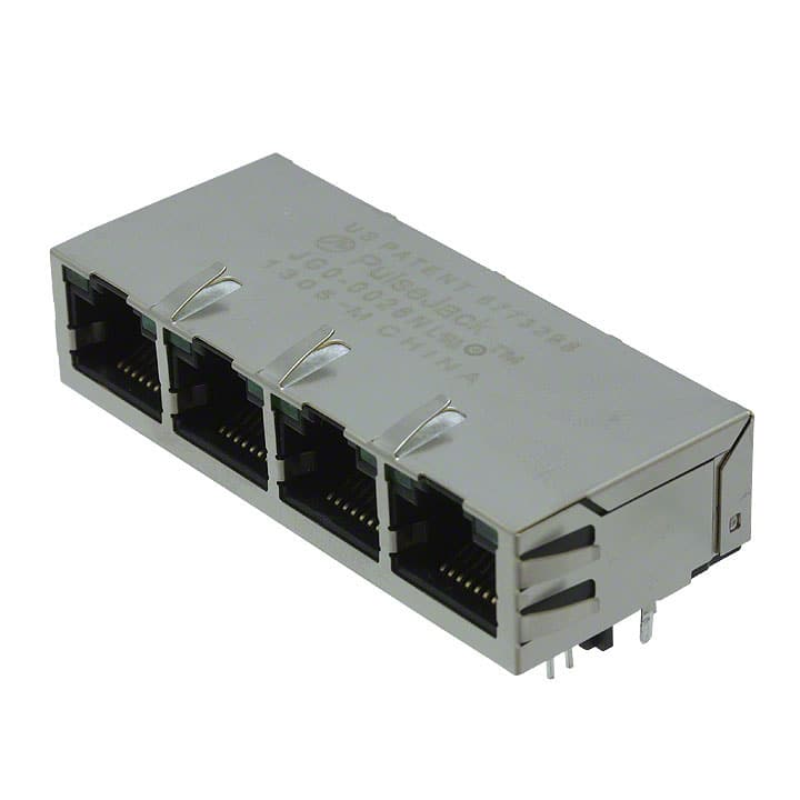 JG0-0026NL CONN JACK 4PORT 1000 BASE-T PCB