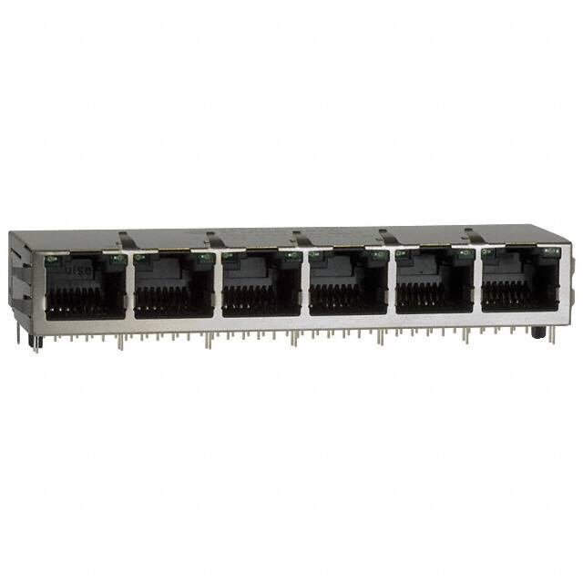 JG0-0027NL CONN JACK 6PORT 1000 BASE-T PCB