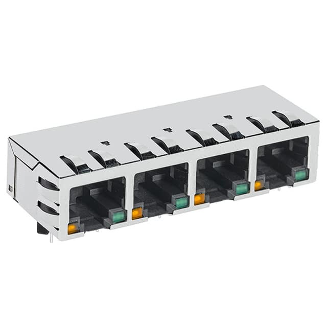 SI-60172-F CONN JACK 4PORT 100 BASE-T PCB