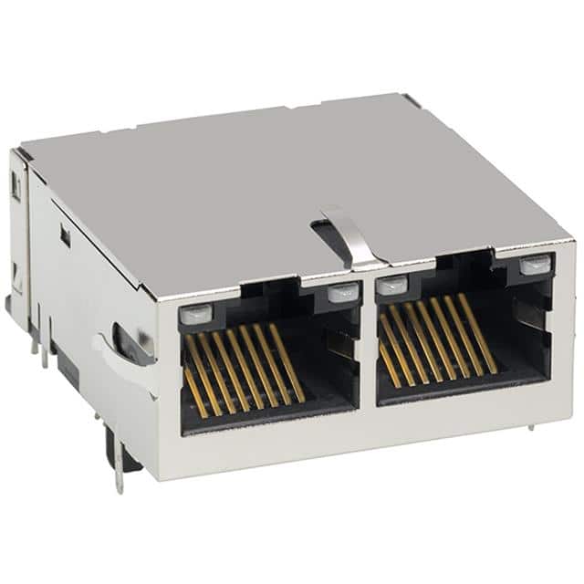 L886-1G2T-BF CONN JACK 2PORT 1000 BASE-T PCB