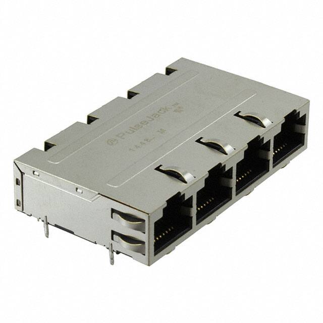 J1N-0004NL CONN JACK 4PORT 1000 BASE-T PCB