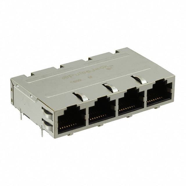 J1N-0007NL CONN JACK 4PORT 1000 BASE-T PCB
