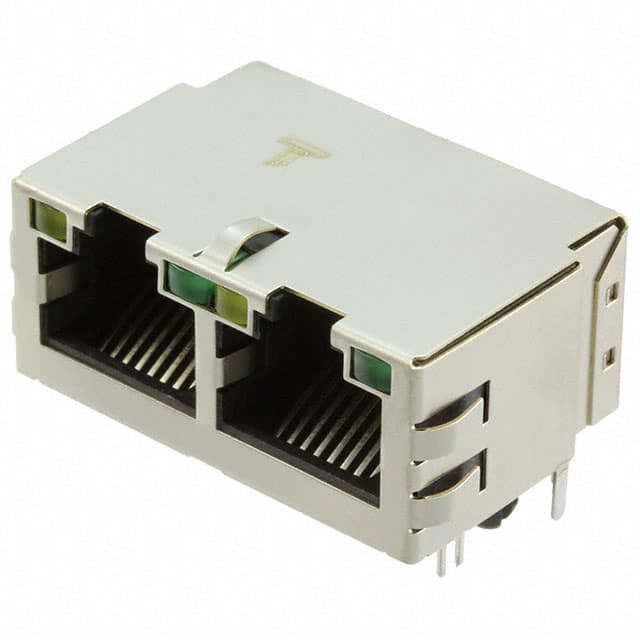 6610005-2 CONN JACK 2PORT 1000 BASE-T