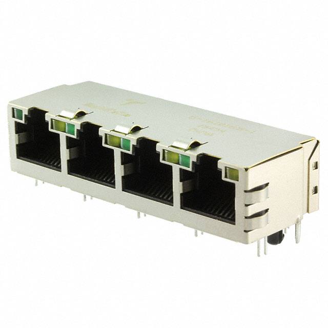 5-1610165-1 CONN JACK 4PORT 100 BASE-T PCB