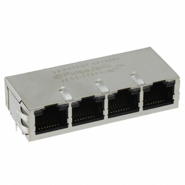 JXG0-0098NL CONN JACK 4PORT 1000 BASE-T PCB