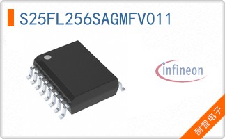 S25FL256SAGMFV011 The Infineon S25FL256SAGMFV011 is a 256Mbit Flash NOR memory device. It features a SPI Quad I/O interface and operates at clock frequencies up to 133MHz.
