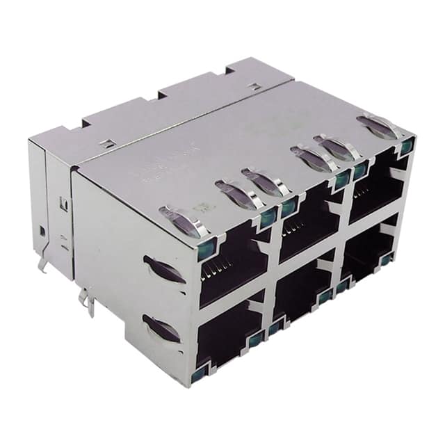 C850-2A3R-54 CONN JACK 6PORT 1000 BASE-T PCB