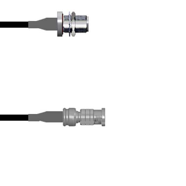 Q-1T05H0003002M CBL ASSY HD-BNC TO N RG174 2M
