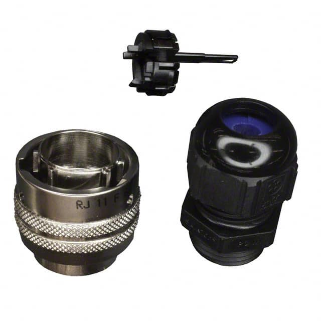 RJ11F6N CONN MOD PLUG HSG RJ11 SILVER
